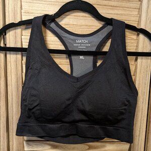 Match Sports Bra Black Size XL